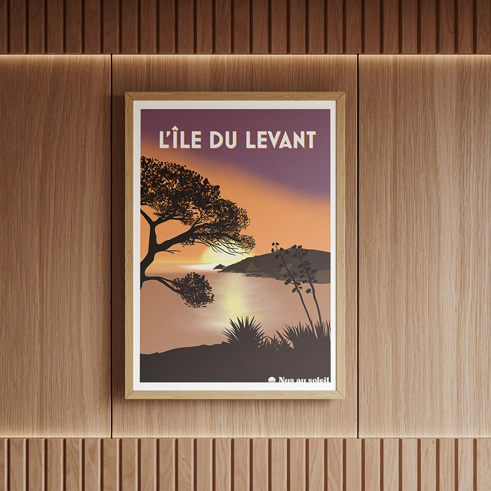 Décoration affiche ile du levant