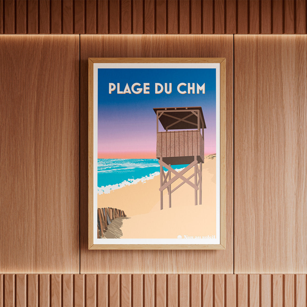 Mise en situation de l'affiche naturiste