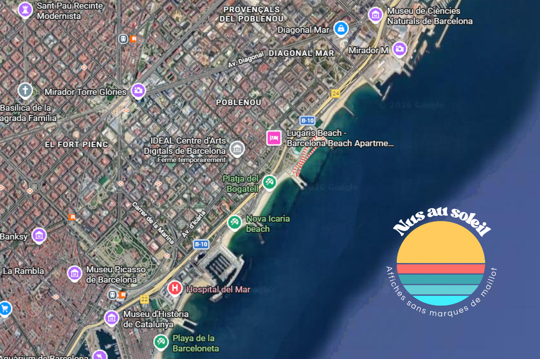 Plage naturiste à Barcelone
