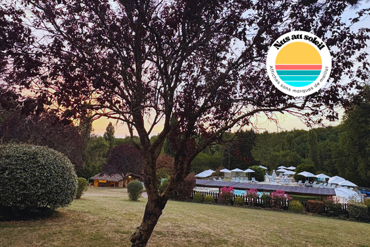 Vue du Domaine Laborde, camping et resort naturiste arboré en Dordogne et Lot-et-Garonne