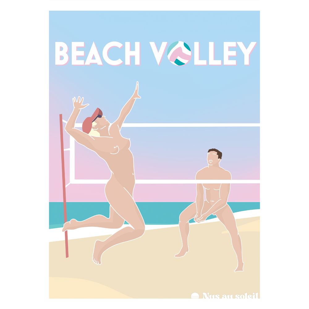 affiche-beach-volley-naturiste-nus-au-soleil-illustration-plage