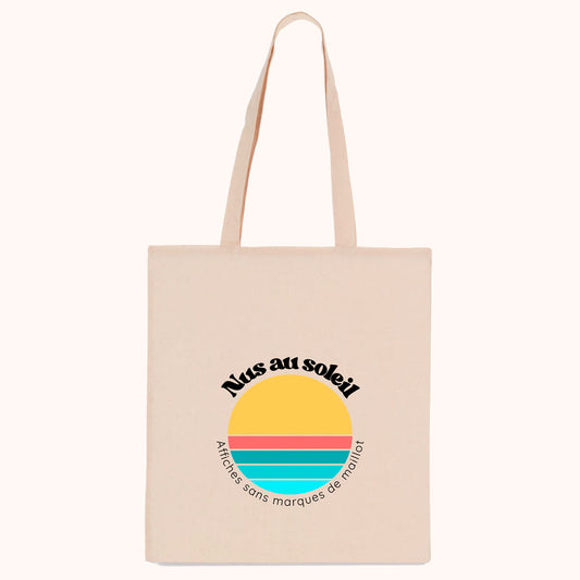 Sac en toile pour la plage, idée cadeau naturiste