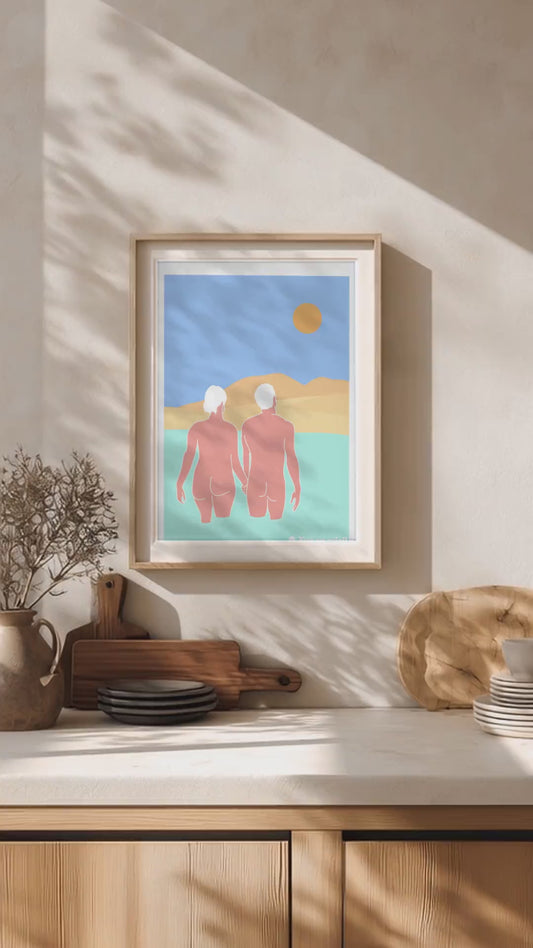 Affiche Naturiste – Lumière sur la Dune