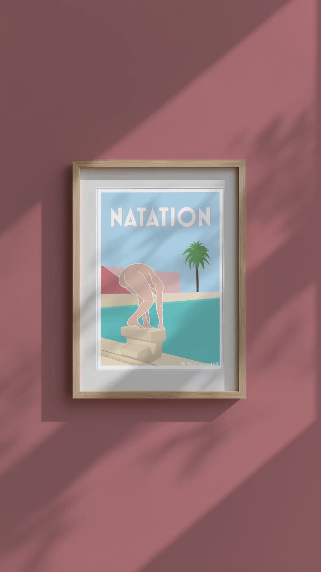 Nager nu à la piscine 