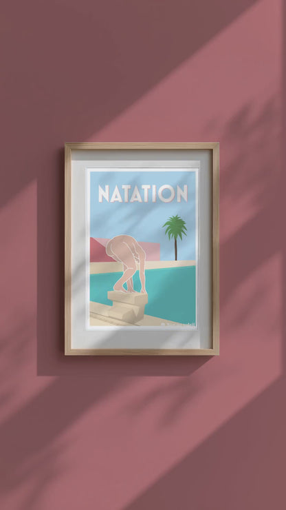 Nager nu à la piscine 