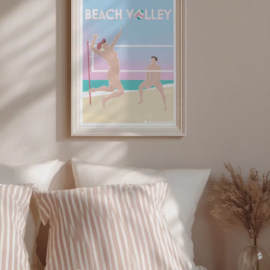 Affiche sportive naturiste